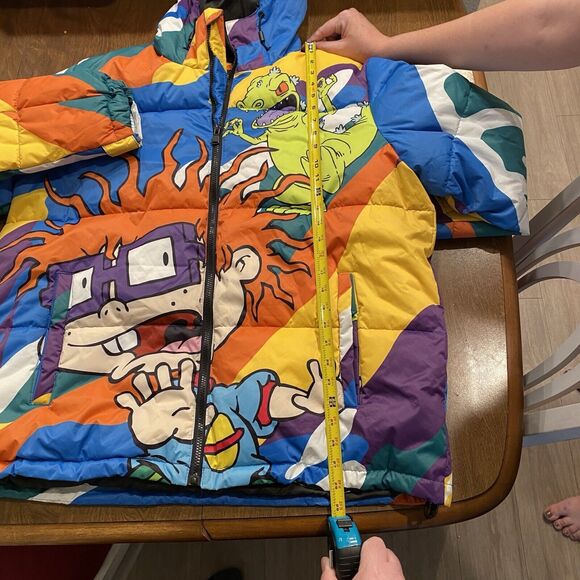 MEMBERS ONLY X NICKELODEON Rugrats Jacket Men Size L Puffer Chucky Tommy Reptar - Picture 5 of 9